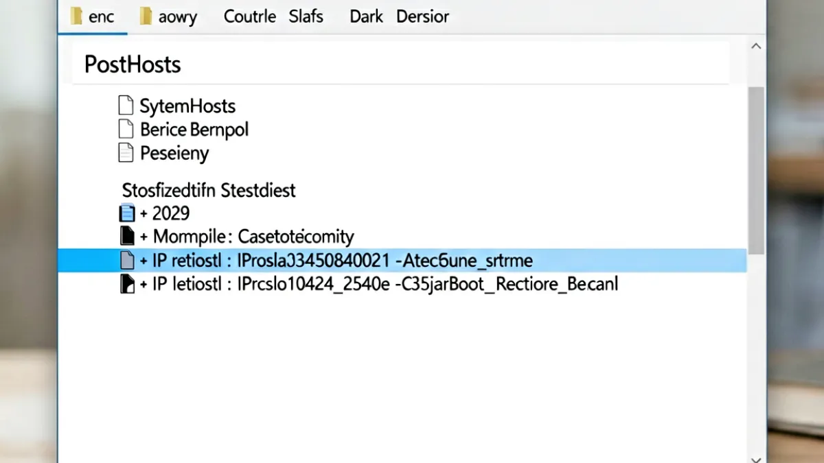 在记事本中编辑Windows系统Hosts文件为sis001 board 地址手动添加IP解析记录的操作示意